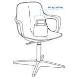 ODGER Swivel chair, anthracite