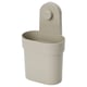 ÖBONÄS Container with suction cup, grey-beige