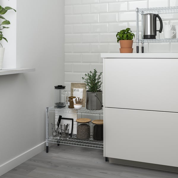 OLAUS Shelving unit, galvanised, 60x25x40 cm