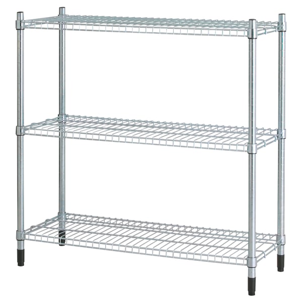 OLAUS Shelving unit, galvanised, 92x36x94 cm
