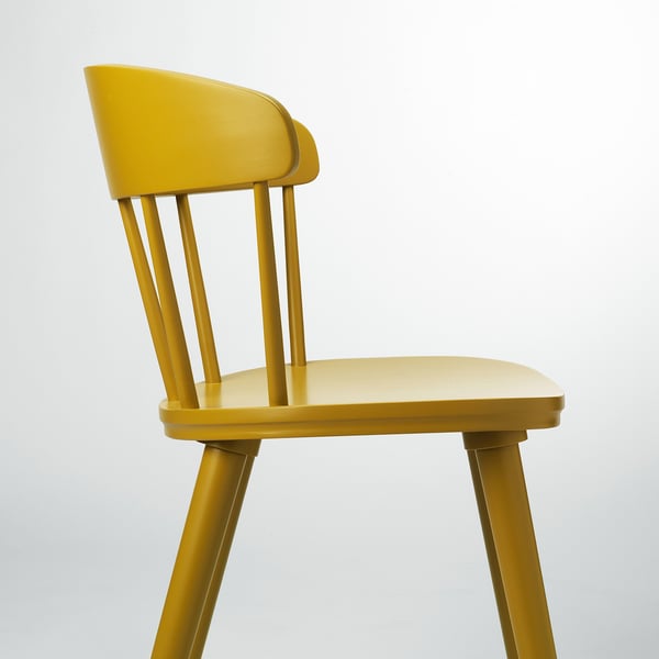 OMTÄNKSAM Chair, yellow - IKEA