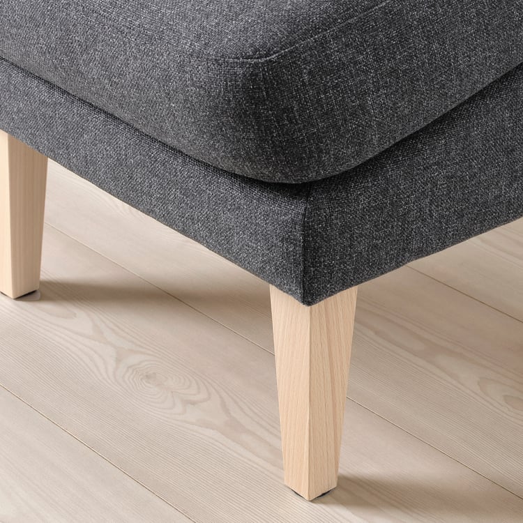 OMTÄNKSAM Footstool, slanted Gunnared dark grey IKEA