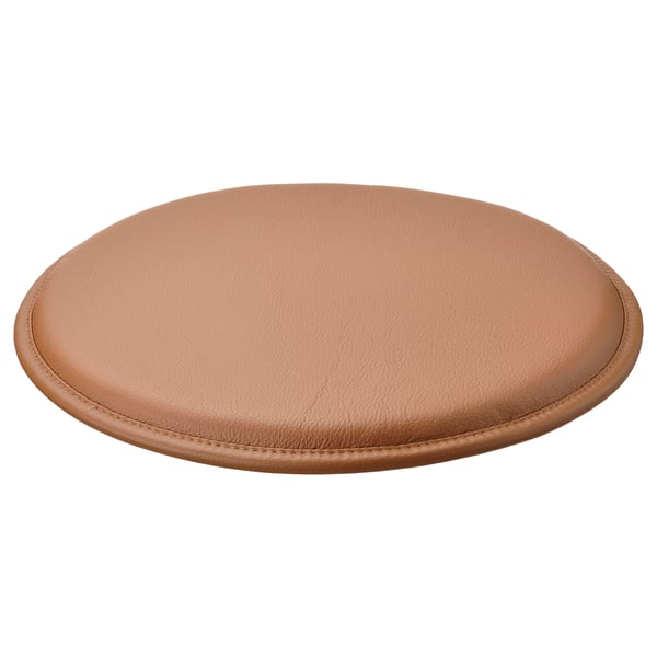 PÄRLETERNELL Chair pad, Grann golden-brown, 35 cm