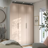 PAX / FARDAL Wardrobe combination, white/high-gloss light orange, 150x60x236 cm