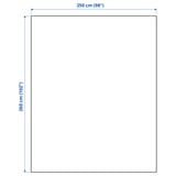 PRAKTVIAL Bedspread, off-white, 260x250 cm