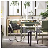 RIDSTIG Rug, flatwoven, off-white/red, 170x240 cm