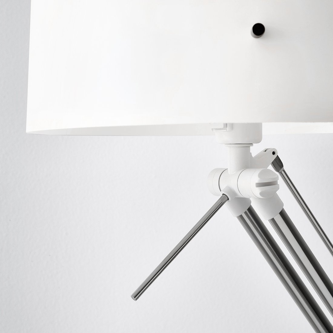 SAMTID Floor/reading lamp nickelplated, white IKEA