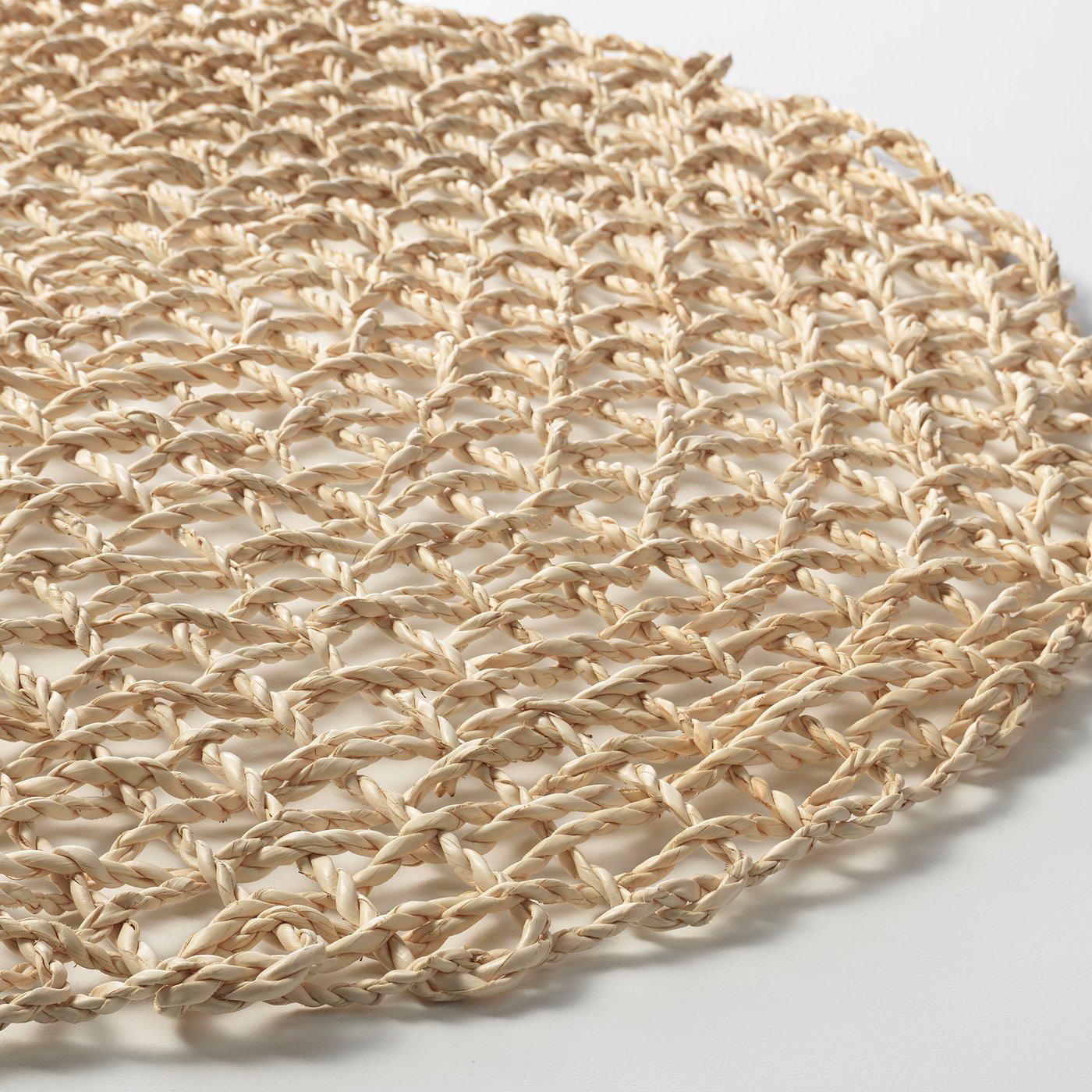 SAMTLIGA Place mat, natural/palm leaf, 35x45 cm IKEA
