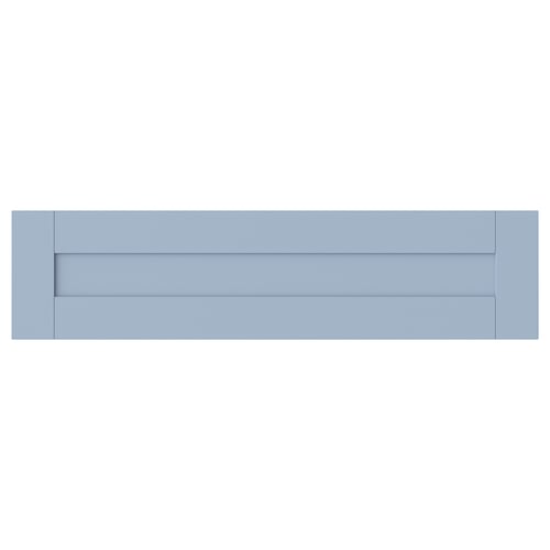 SANNIDAL blue drawer front, sleek, rectangular, fiberboard, particleboard, smooth foil finish, modern traditional design.