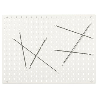SKÅDIS Pegboard combination, white, 76x56 cm