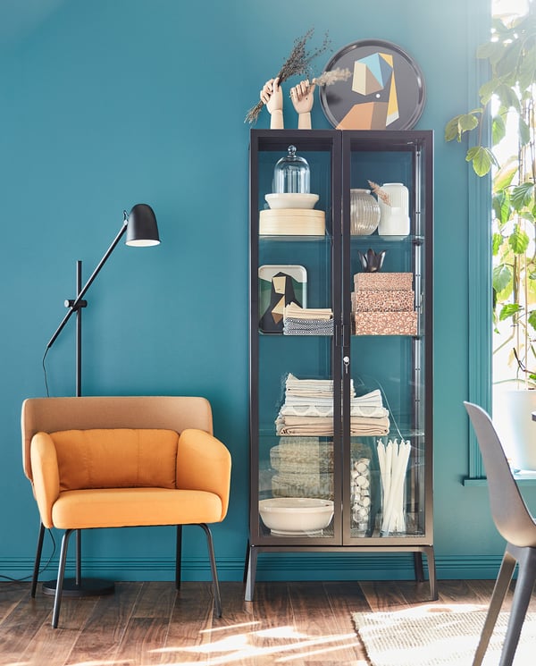 SKURUP Floor/reading lamp, black