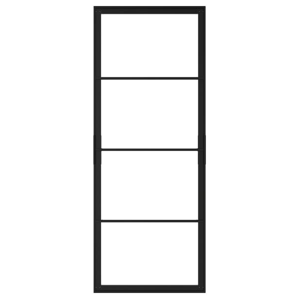 SKYTTA Sliding door frame, black, 77x196 cm