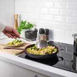 SLITSTARK Spatula, stainless steel/walnut