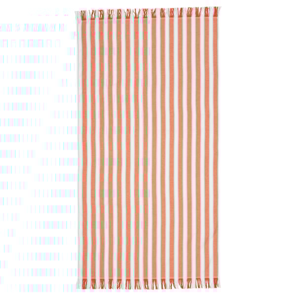 SOLBLEKT Beach towel striped orange IKEA