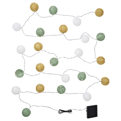 SOLVINDEN LED lighting chain with 24 lights, outdoor/solar-powered multicolour