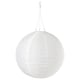 SOLVINDEN LED solar-powered pendant lamp, outdoor/globe white, 45 cm