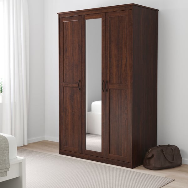 SONGESAND Bedroom furniture, set of 5, brown, 160x200 cm