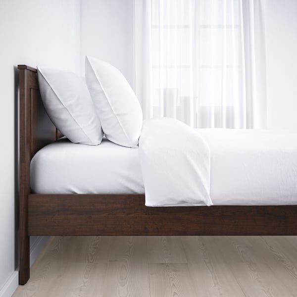 SONGESAND Bedroom furniture, set of 5, brown, 160x200 cm