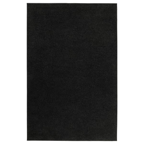 sporup سجاد وبر قصير أسود 133x195 سم ikea