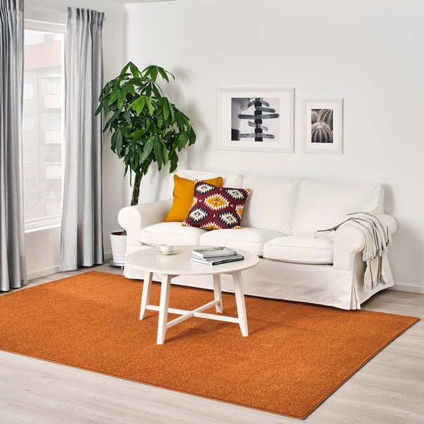 SPORUP Rug, low pile, brown, 200x300 cm IKEA