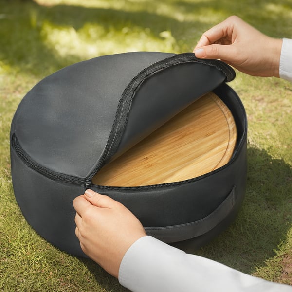 STRANDÖN Barbecue, charcoal green