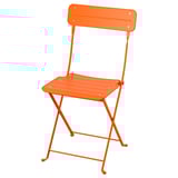 SUNDSÖ Folding chair, bright orange outdoor