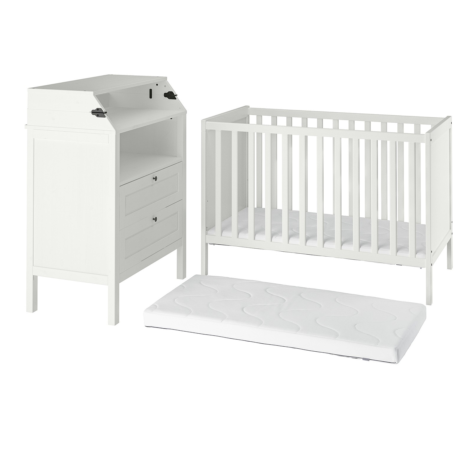 SUNDVIK 3piece baby furniture set white IKEA
