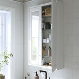 TÄNNFORSEN Mirror cabinet with doors, white, 60x15x95 cm