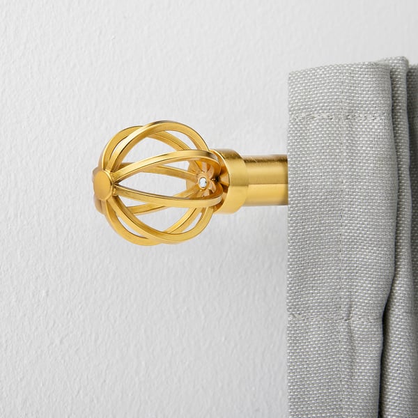 TALLBARSMAL Finials, 1 pair, gold-colour