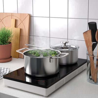 TILLREDA Portable induction hob, 2 zones white