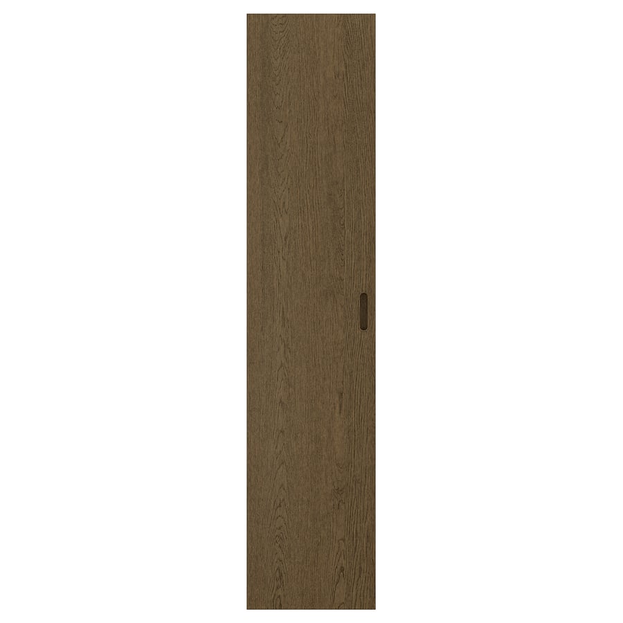 TONSTAD door with hinges, brown/stained oak veneer, 50x229 cm IKEA