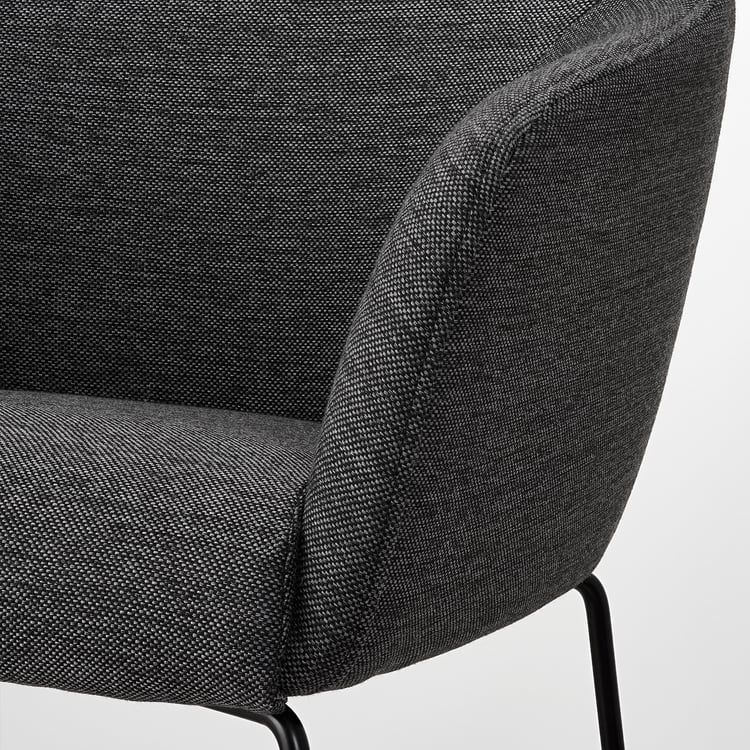 TOSSBERG chair, metal black/grey IKEA