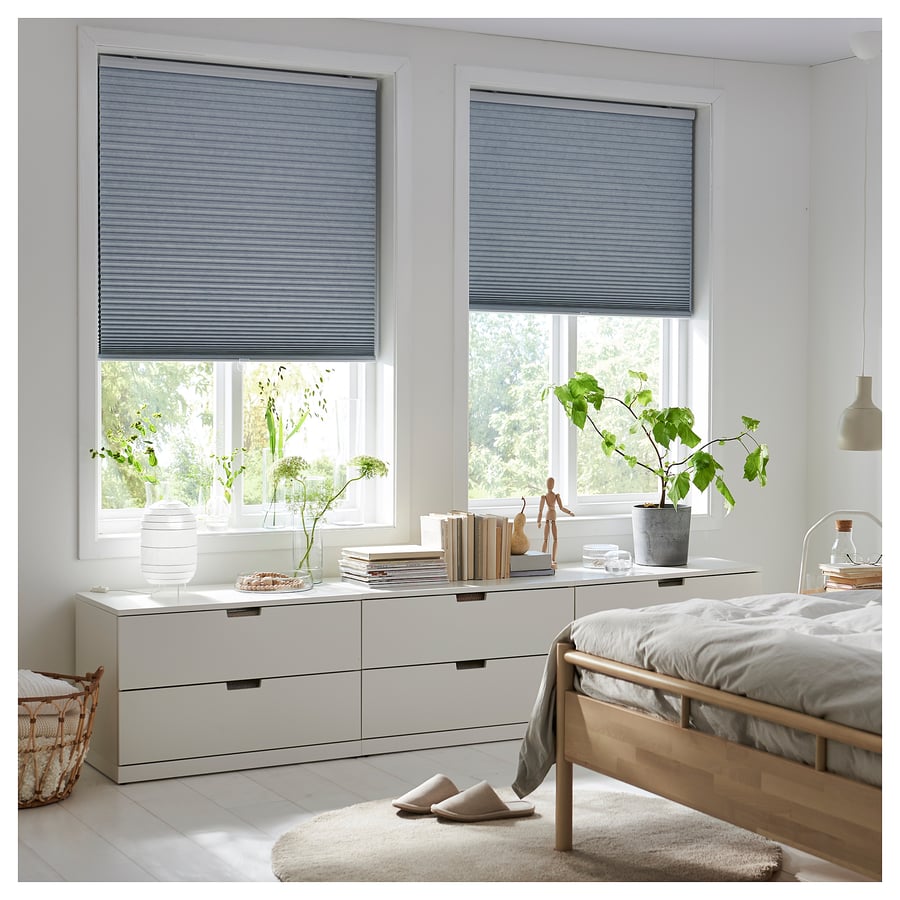 TRIPPEVALS ستارة عاتمة, رمادي فاتح, 140x195 سم IKEA TRIPPEVALS ستارة عاتمة, رمادي فاتح, 140x195 سم IKEA