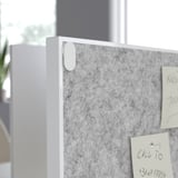 TROTTEN Noticeboard, white, 76x33 cm