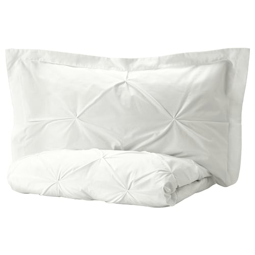 Trubbtag غطاء لحاف مخدة أبيض Ikea