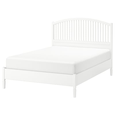 TYSSEDAL Bed frame, white/Luröy, 140x200 cm