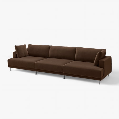 UPPÅKRA 4,5-seat modular sofa, Samsala dark brown