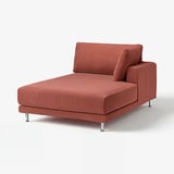 UPPÅKRA Cover chaise longue module, right, Samsala brown-red