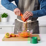 UPPFYLLD Vegetable slicer, set of 2, bright orange/bright green