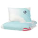 UPPTÅG Quilt cover and pillowcase, air balloon pattern/blue, 150x200/50x80 cm