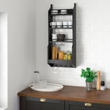 VADHOLMA Wall shelf, black