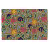 VÄGKURVA Door mat, indoor, multicolour/floral pattern, 40x60 cm