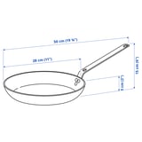 VARDAGEN Frying pan, carbon steel, 28 cm