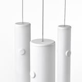 VARMBLIXT LED pendant lamp, white frosted glass, 46 cm