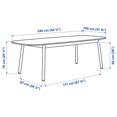 vedbo eettafel esstisch matbord smoothness velvety fingerprints spisebord hvit sto trpezarijski