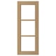 VEDHAMN Glass door, oak, 40x100 cm