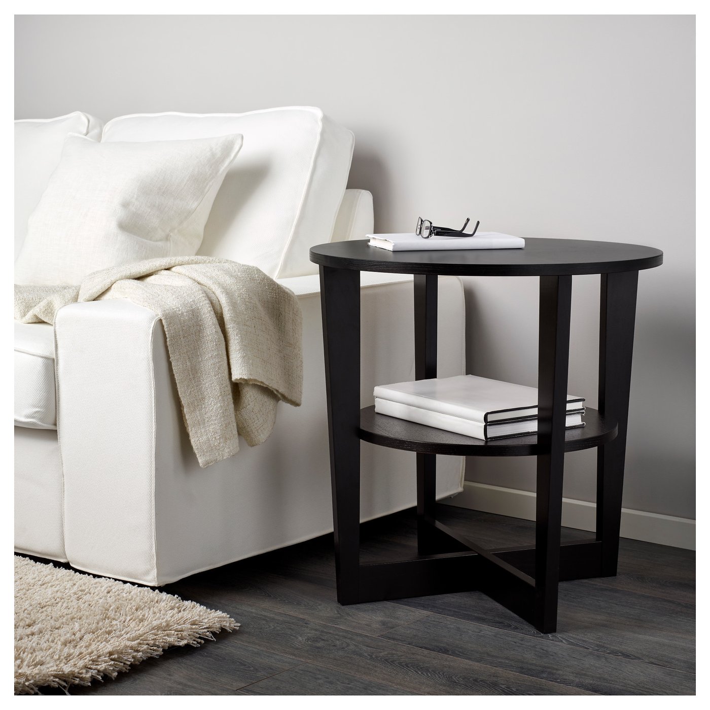 VEJMON Side table, blackbrown, 60 cm IKEA