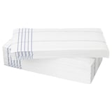 VERKLIGHET Paper napkin, white/blue, 38x38 cm