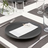 VERKLIGHET Paper napkin, white/blue, 38x38 cm