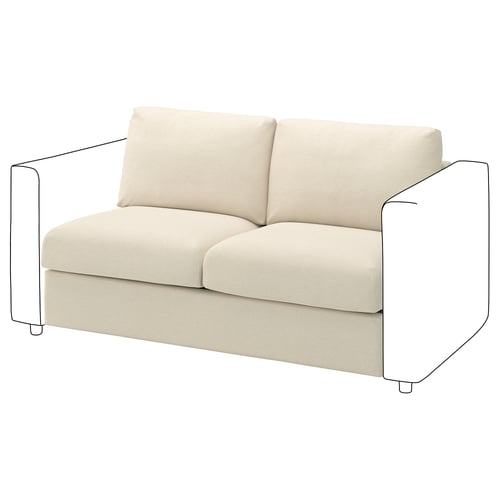 VIMLE 2-seat section, Knäbäck light beige